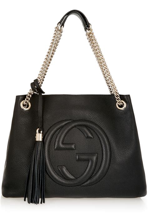 gucci black bag soho|soho bag gucci price.